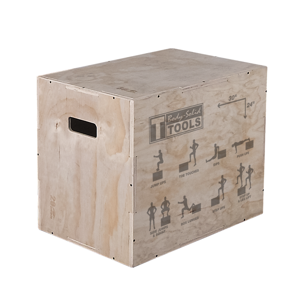 BSTWPBOX - Body-Solid Tools 3-in-1 Wooden Plyo Box